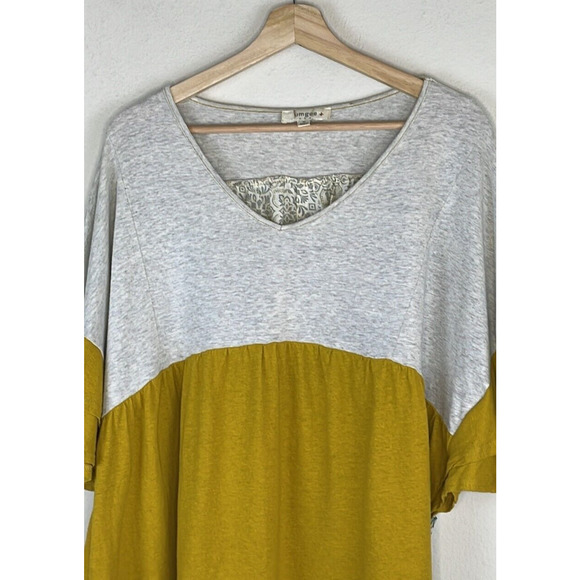 UMGEE RUFFLE SLEEVES LINEN/COTTON TOP SIZE XL - Picture 2 of 6